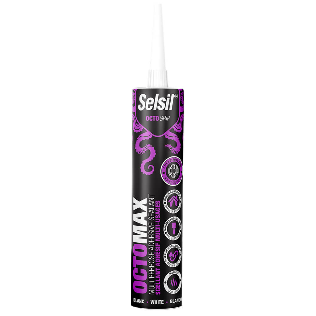 Selsil 290mL White OCTOMAX Multi-Purpose Adhesive Sealant