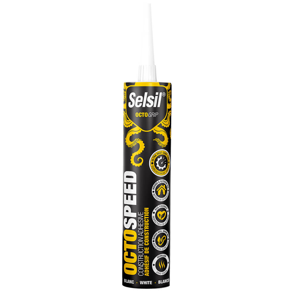 Selsil 290mL White OCTOSPEED Construction Adhesive