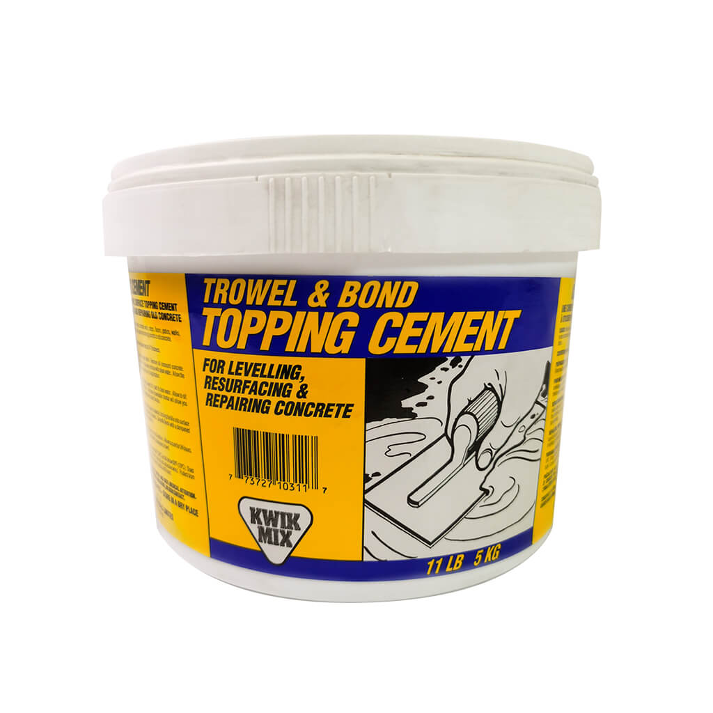 KWIK MIX 11 lb. Grey Trowel and Bond Topping Cement