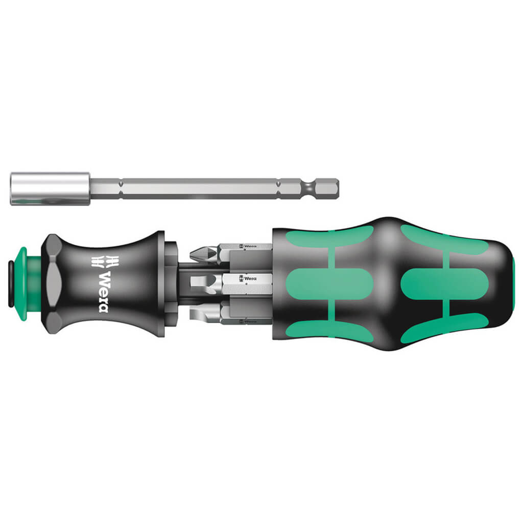 Wera 05073241001 Kraftform Kompakt 28 Imperial 1 Screwdriver 1/4 in. Hex with Bits