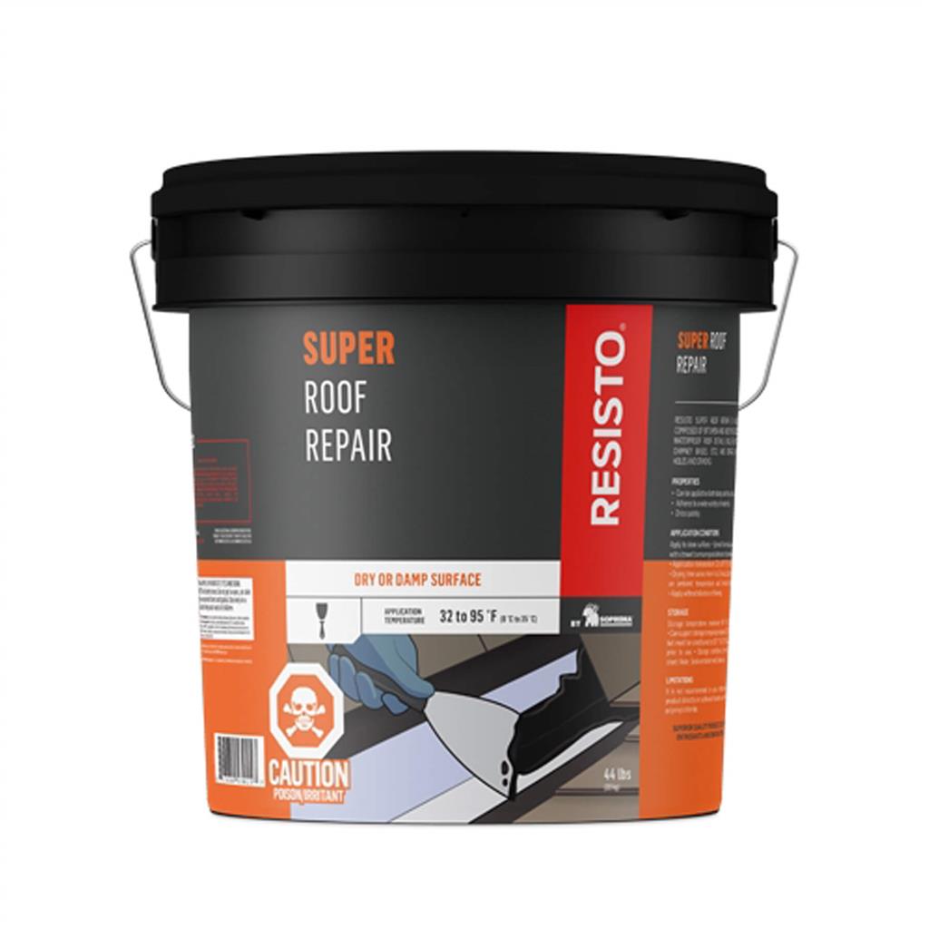 RESISTO 53015 20-kg Summer Grade Wet & Dry Surface Waterproof Roofing Repair Plastic Cement