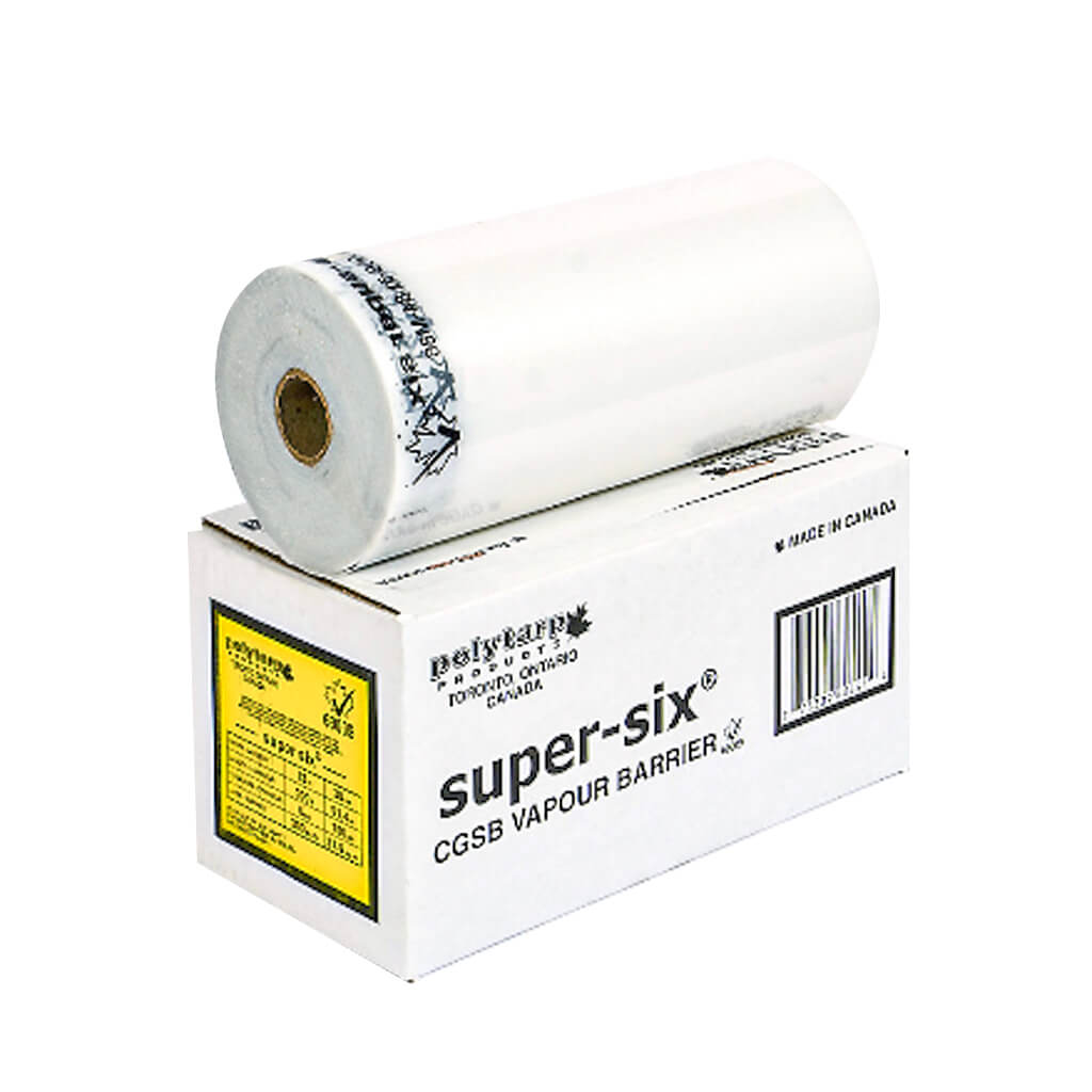 Polytarp 66-0441 6-mil 12 in. Poly Clear Super Six Vapour Barrier (300 sq.ft)