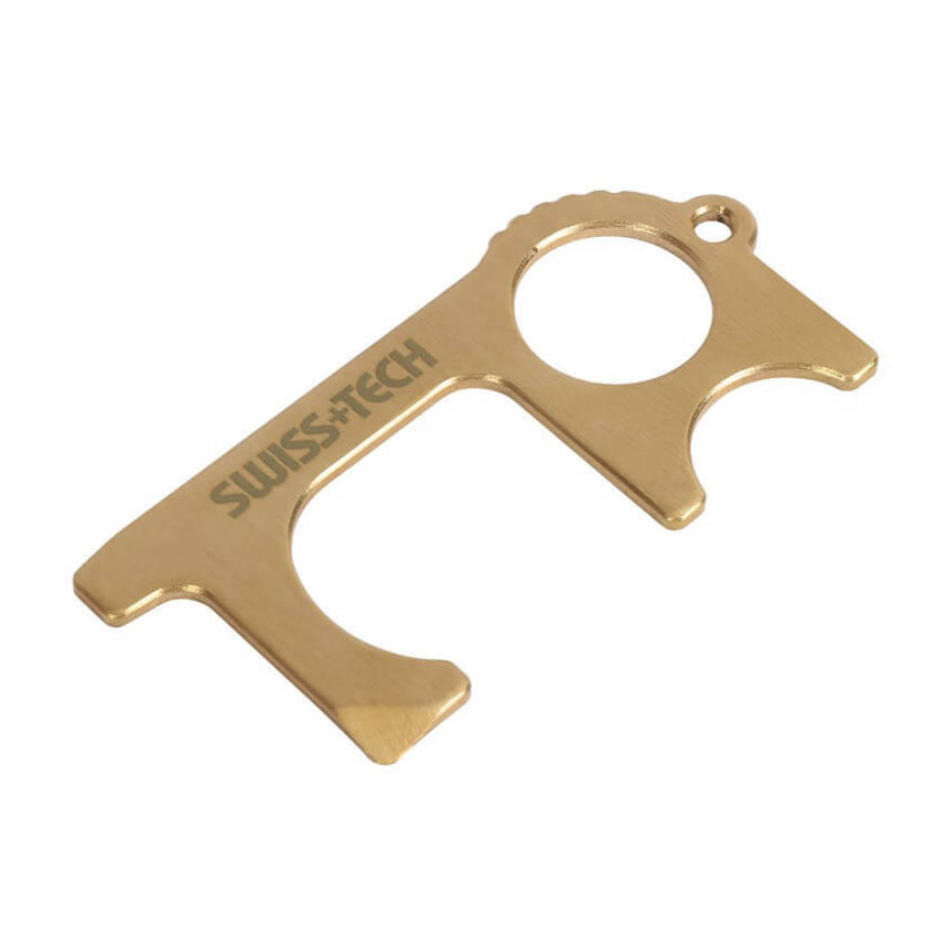 SWISS+TECH Non-Contact Door Opener & Multi-Tool with Retractable Keychain (2-Piece)
