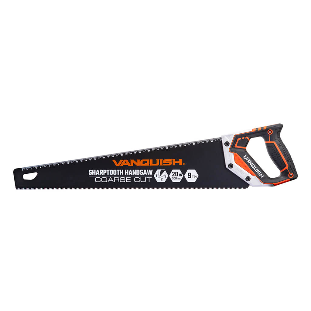 VANQUISH 4835 20 in. 9-TPI Sharptooth Hand Saw Teflon Coating Blade