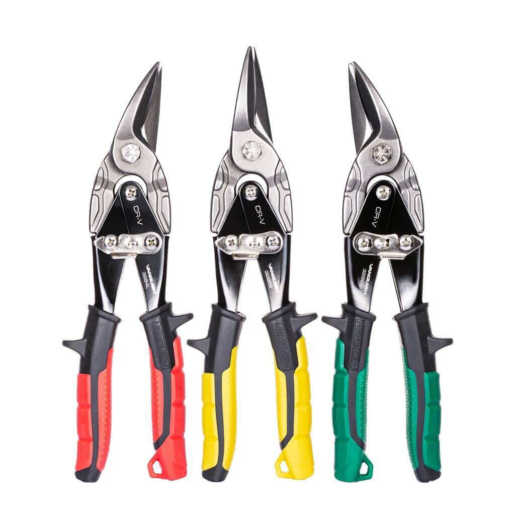 VANQUISH 3287 10 in. Aviation Snip Set (3-Piece)