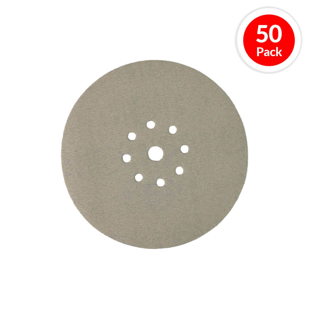 KLINGSPOR 293646 8-7/8 in. 150-Grit Circular Drywall Hook & Loop Sandpaper Radial Disc (50-Pack)