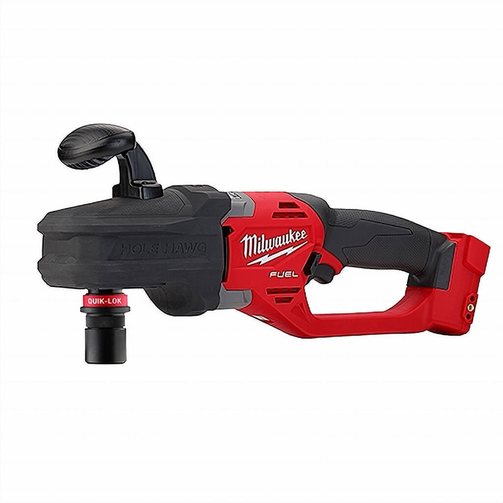 Milwaukee 2808-20 M18 FUEL 18-Volt Lithium-Ion 7/16 in. HOLE HAWG Brushless Right Angle Drill With QUIK-LOK (Tool Only)