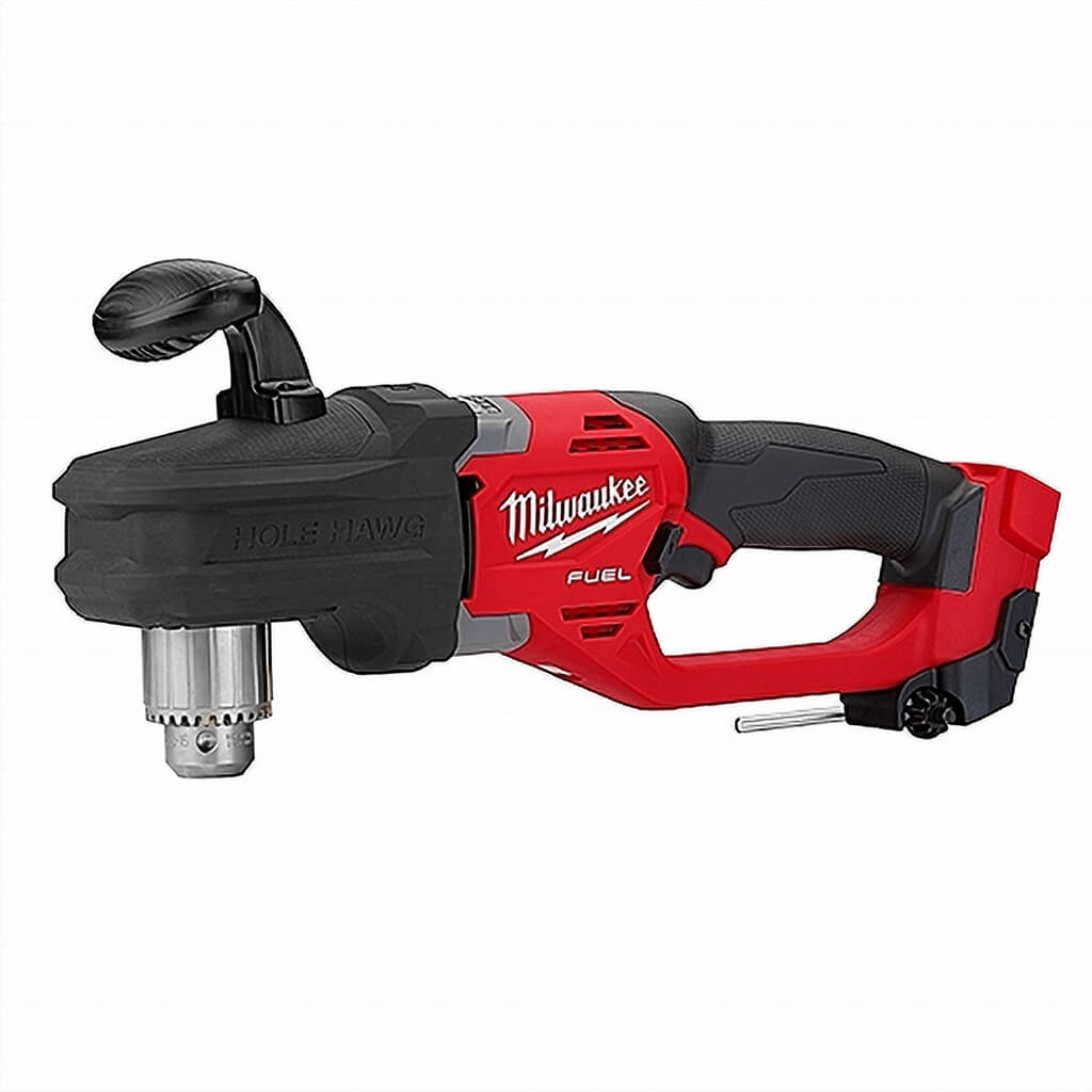 Milwaukee 2807-20 M18 FUEL 18-Volt Lithium-Ion 1/2 in. HOLE HAWG Brushless Right Angle Drill (Tool Only)