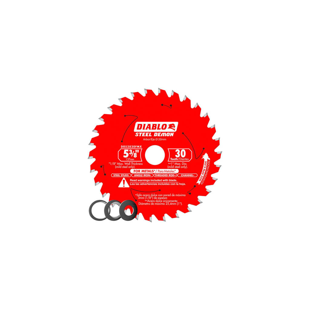 DIABLO D053830FMX 5-3/8 in. 30-Tooth High-Density Carbide Metal Cutting Saw Blade