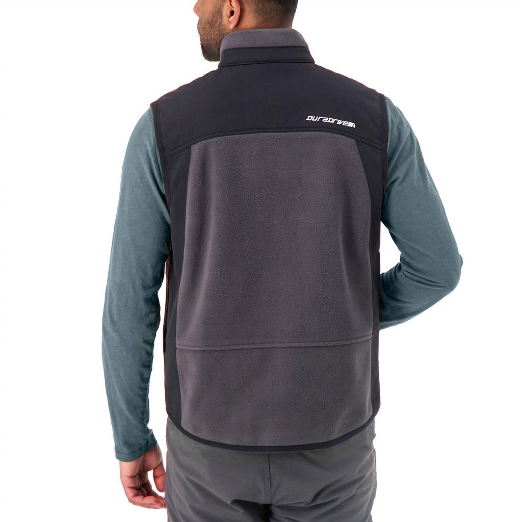 DuraDrive Yolo Charcoal/Black Fleece Work Vest