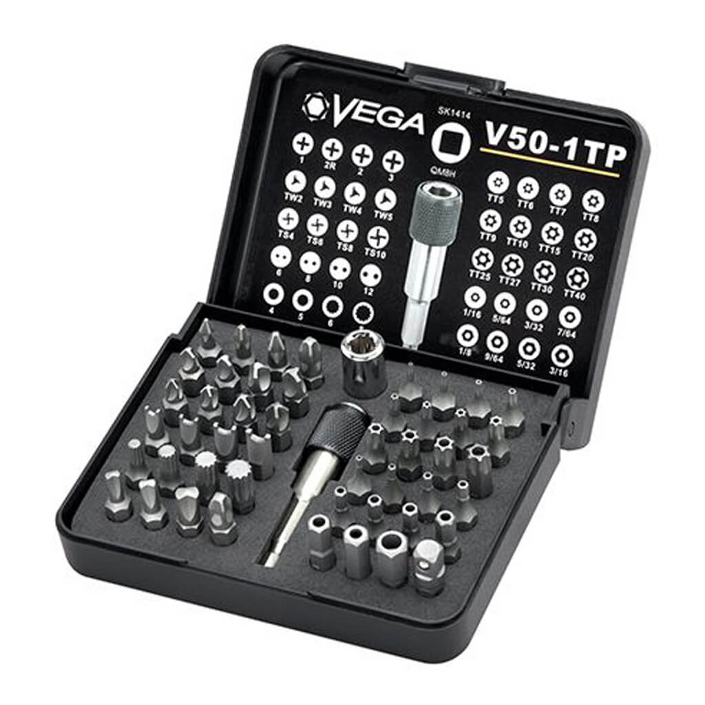 VEGA V50-1TP Tamper Driver Bit Set (50-Piece)