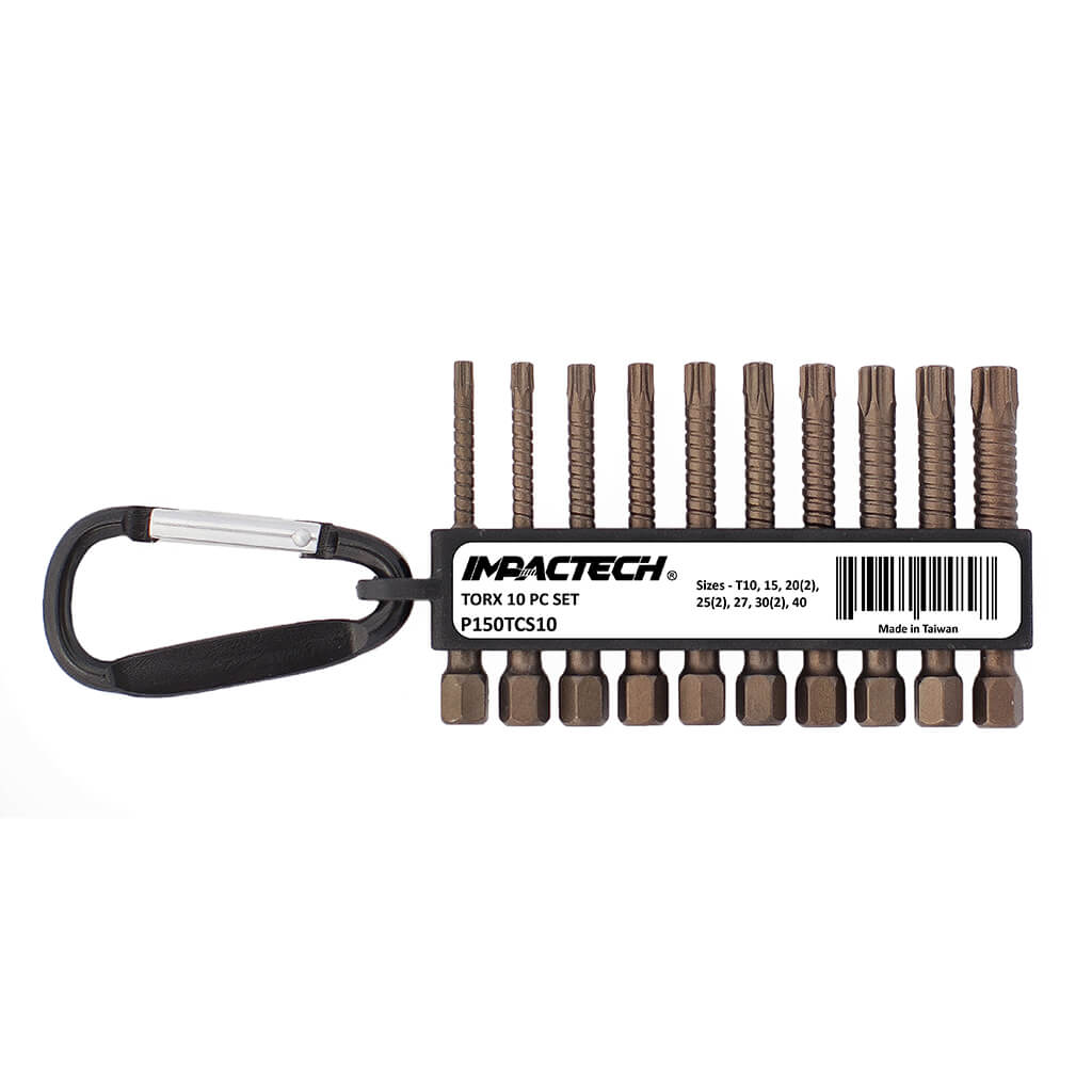 VEGA P150TCS10 2 in. Impactech TORX Driver Bit Set (10-Piece)