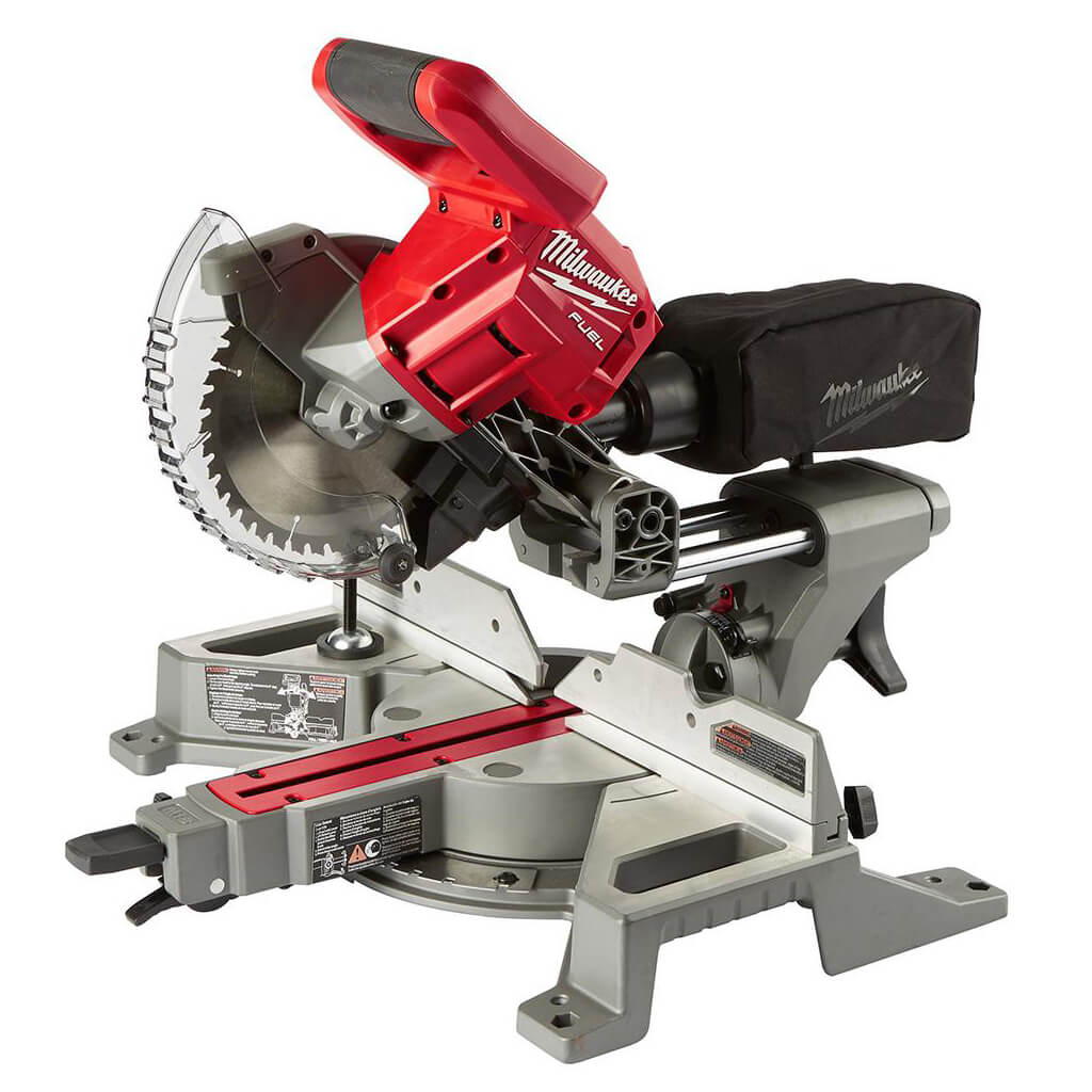 Milwaukee 2733-20 M18 FUEL 18-Volt Lithium-Ion 7-1/4 in. Brushless Dual Bevel Sliding Mitre Saw (Tool Only)