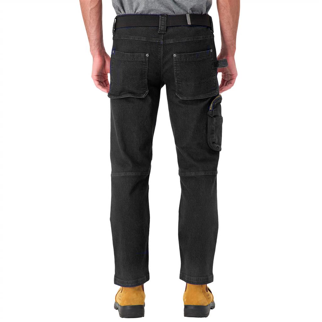 DuraDrive Men's FREEDOM Denim Black Jeans Work Pants