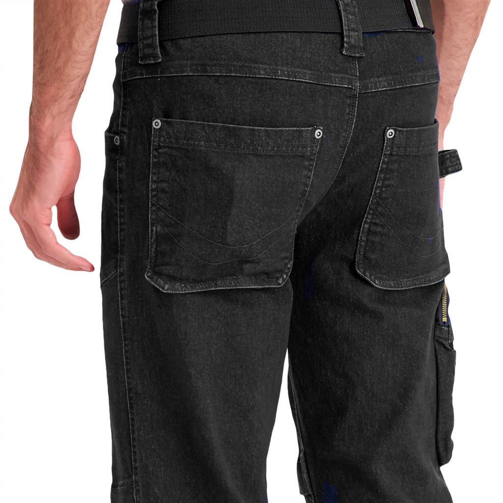 DuraDrive Men's FREEDOM Denim Black Jeans Work Pants