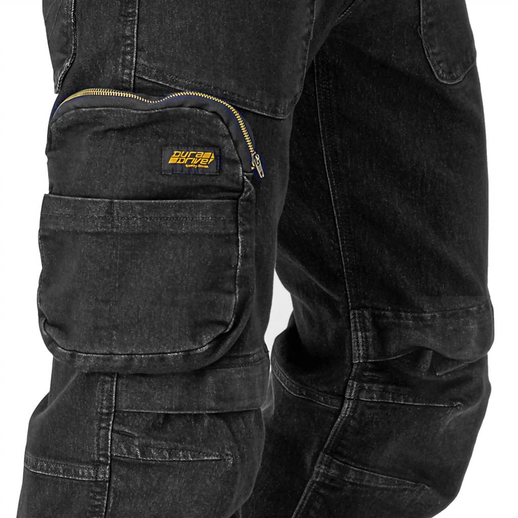 DuraDrive Men's FREEDOM Denim Black Jeans Work Pants