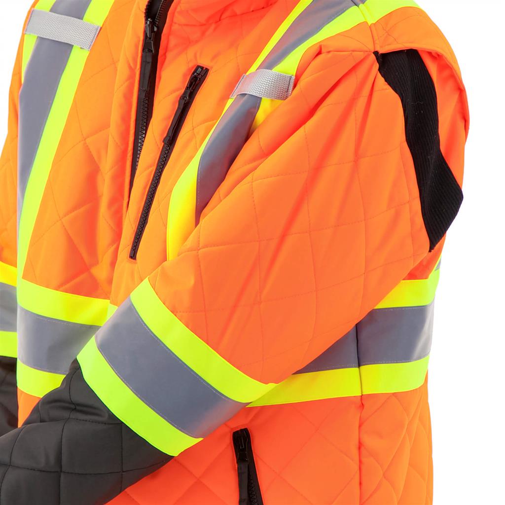 DuraDrive Men's Hi-Vis Lined Orange Freezer Jacket