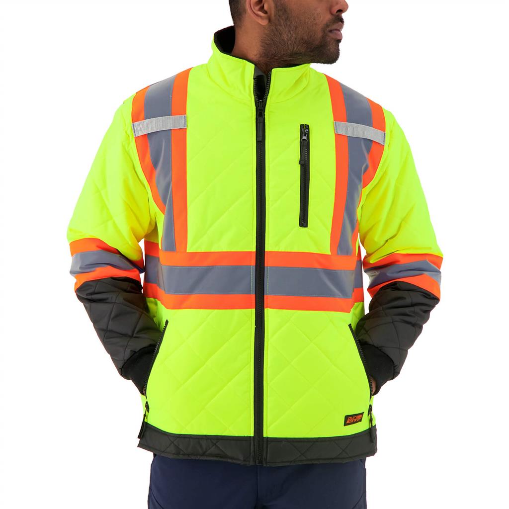 DuraDrive Men's Hi-Vis Lined Freezer Jacket