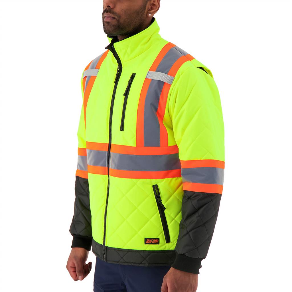 DuraDrive Men's Hi-Vis Lined Freezer Jacket