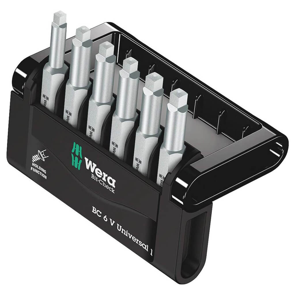 Wera 05136379001 Bit-Check 6 V Universal 1 Bit Set (6-Piece)