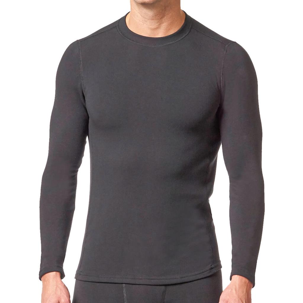 Stanfield's Expedition Weight Long Sleeve Crew Neck Black Shirt