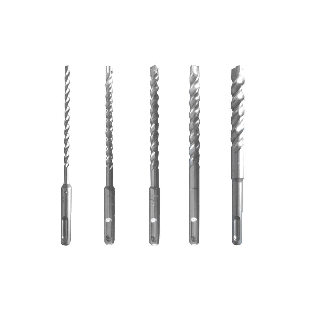 SABERCUT Assorted 6 in. SDS PLUS 3-Cutter Carbide Tip Concrete & Rebar Drill Bit (5-Piece)