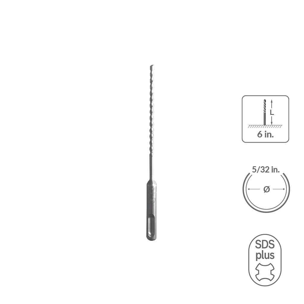 SABERCUT 3/4 in. x 6 in. SDS PLUS 2-Cutter Carbide Tip Concrete Drill Bit