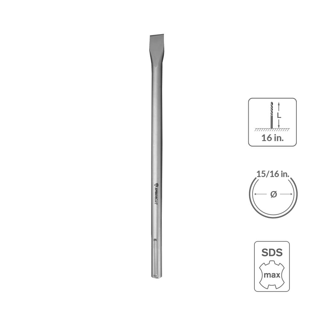 SABERCUT 4-1/2 in. x 14 in. SDS MAX Flat Chisel Bit