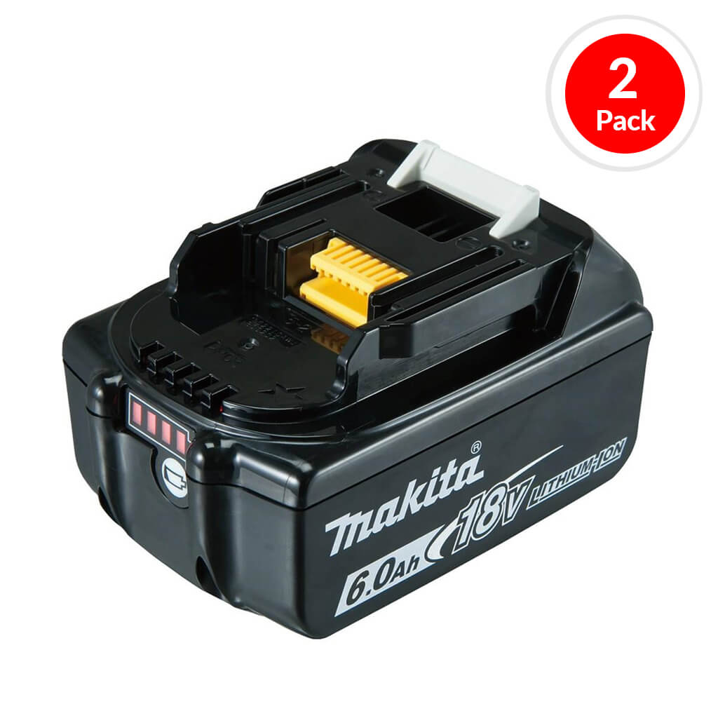 Makita BL1860B/197429-0 18-Volt LXT 6.0-Ah Lithium-Ion Battery (2-Pack)