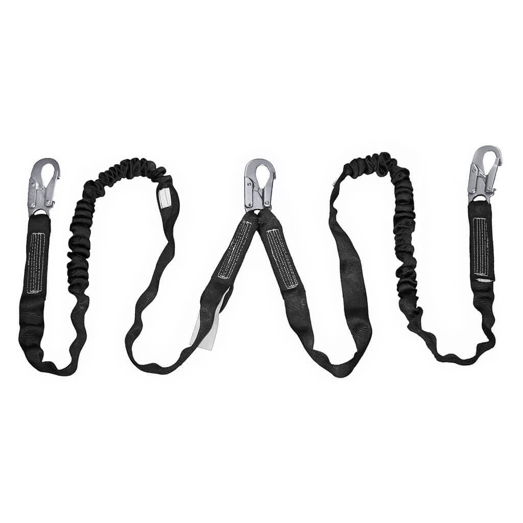 Peakworks SA-54000-6 6 ft. E4 Shock Absorbing Twin Leg Fall Safety Lanyard with Snap Hooks