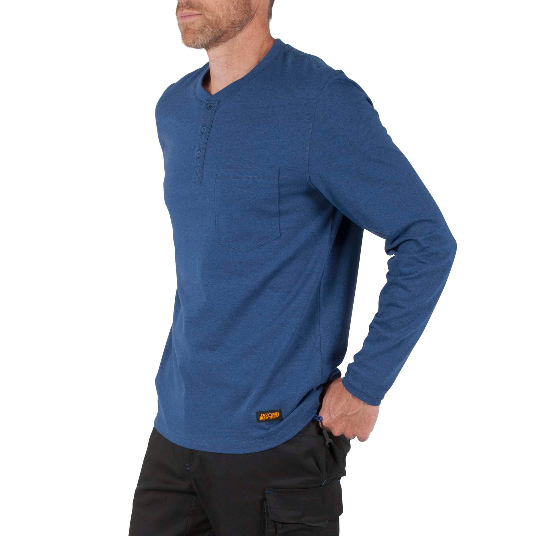 DuraDrive Henley Shirt With Chest Pocket