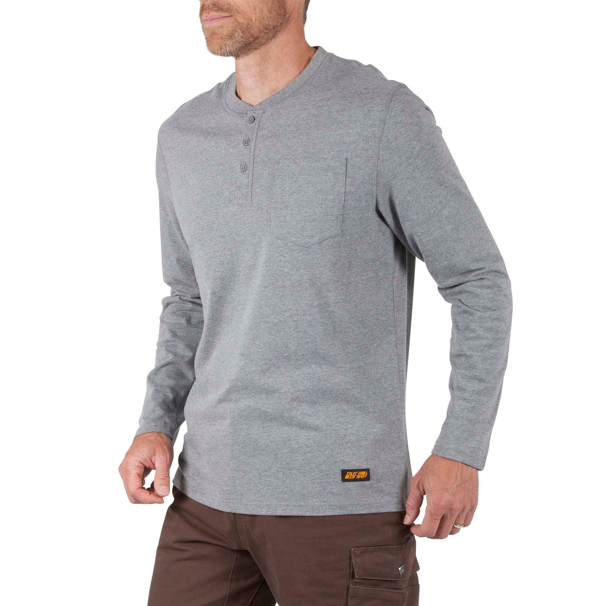 DuraDrive Henley Shirt With Chest Pocket