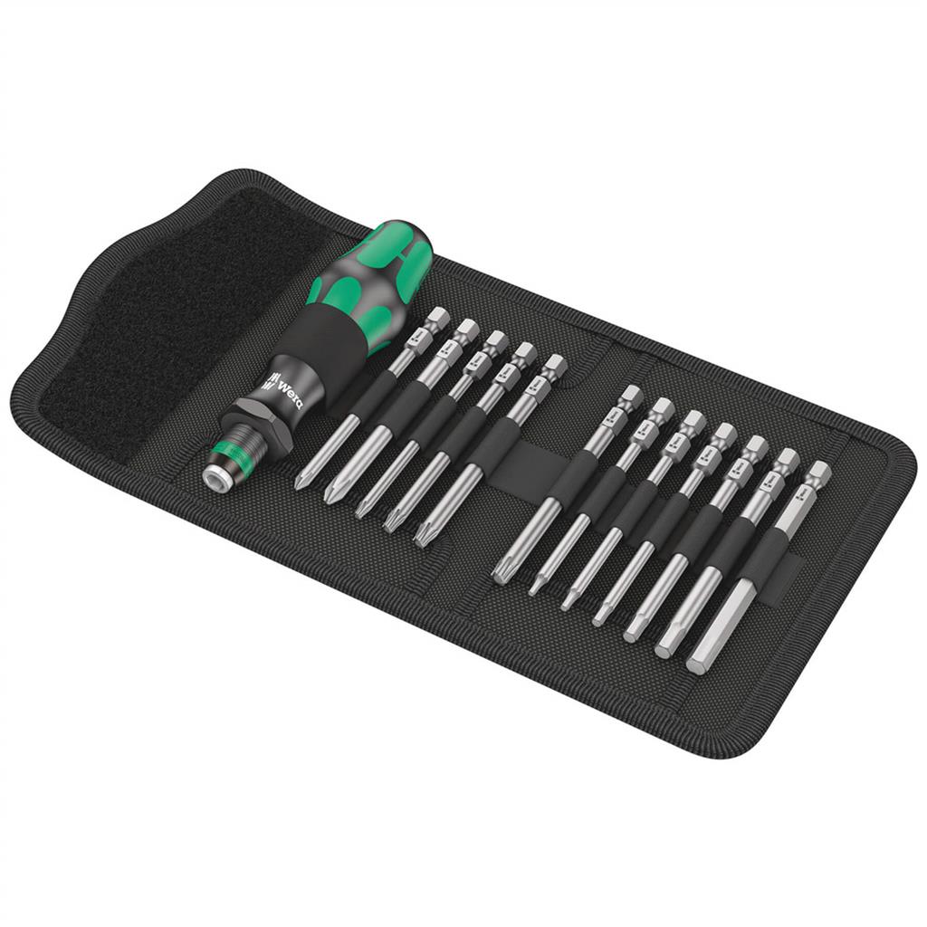 Wera 05004171001 Compact Bicycle Screwdriver and Bit Set (13-Piece)