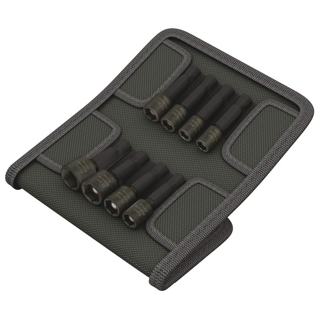 Wera 05073495001 869/4 M Set A SB Magnetic Nut Setter Set (8-Piece)