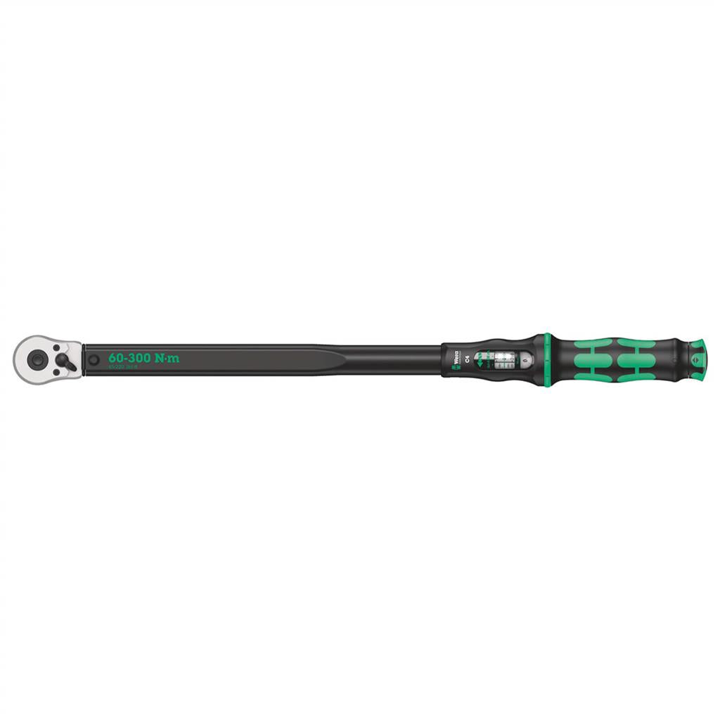 Wera 05075623001 1/2 in. Square Drive 60-300 Nm Click-Torque C 4 Torque Wrench with Reversible Ratchet