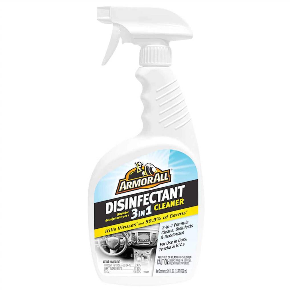 Armor All ATDSFT024-US 710mL 3-In-1 Car/Truck Disinfectant Spray Cleaner