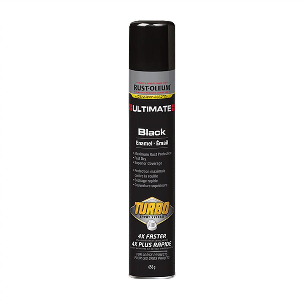 Rust-Oleum 352467 656 g Gloss Black High-Performance Ultimate Turbo Enamel Spray