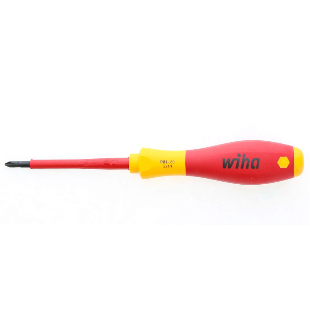 Wiha 92033 1 x 80 mm Insulated Phillips Screwdriver