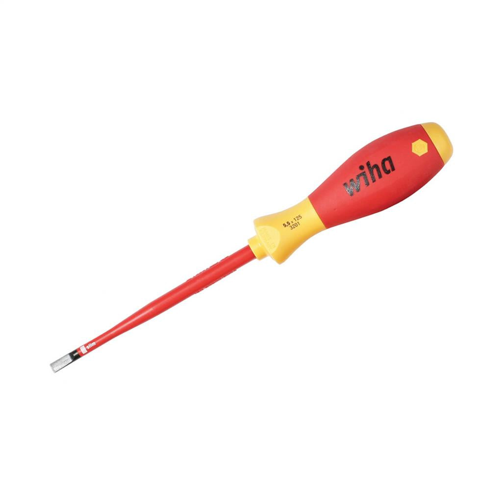 Wiha 32058 6.5 mm x 150 mm Insulated SlimLine Slotted Screwdriver