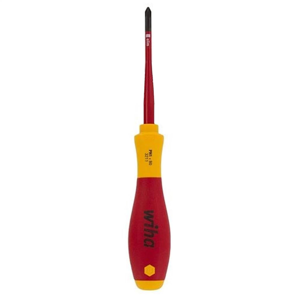 Wiha 32145 #1 x 80 mm Insulated SlimLine Phillips Screwdriver