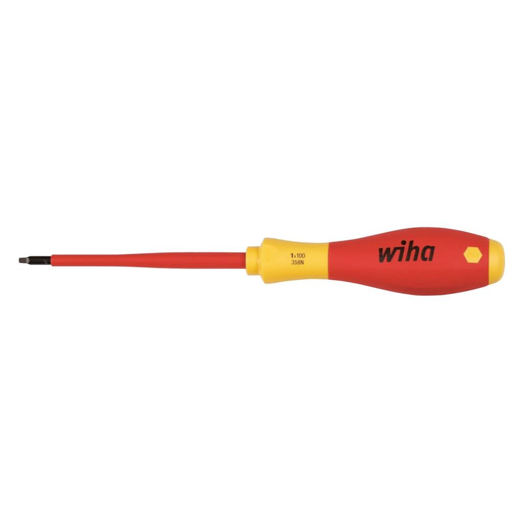 Wiha 35844 #1 x 100 mm Insulated SlimLine Square Screwdriver