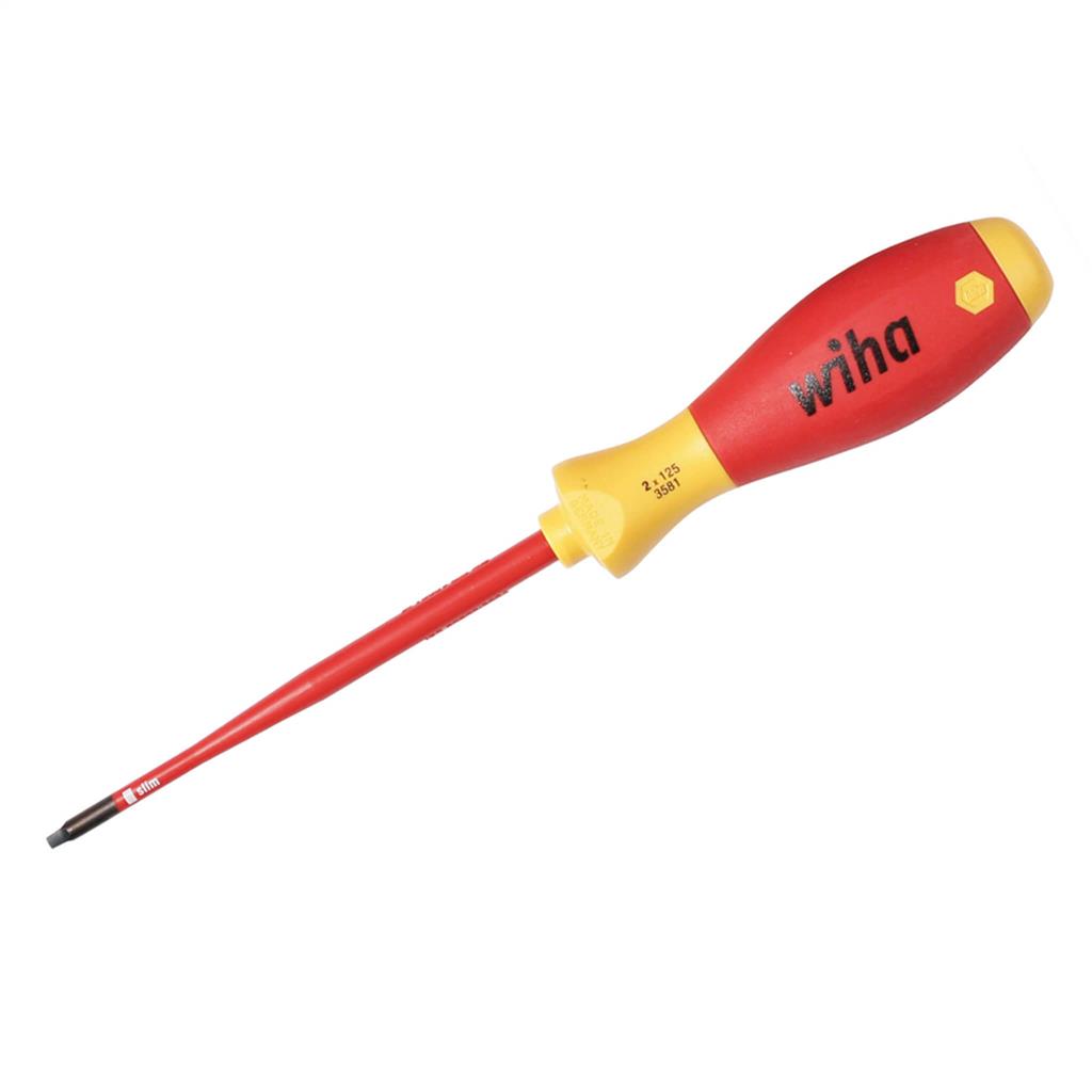 Wiha 35845 #2 x 125 mm Insulated SlimLine Square Screwdriver