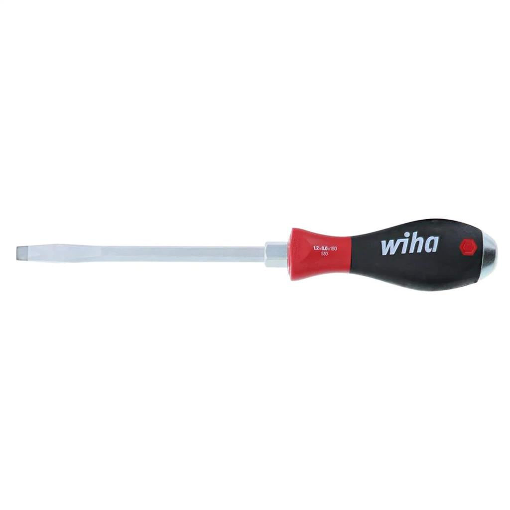 Wiha 53005 8.0 mm x 150 mm SoftFinish XHeavy Duty Slotted Screwdriver