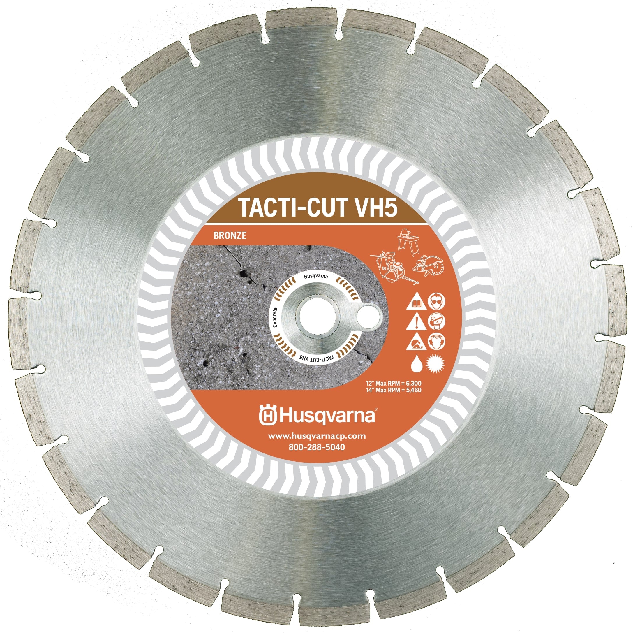 HUSQVARNA VH5 BRONZE H-SPEED DIAMOND BLADE 14X1"20MM