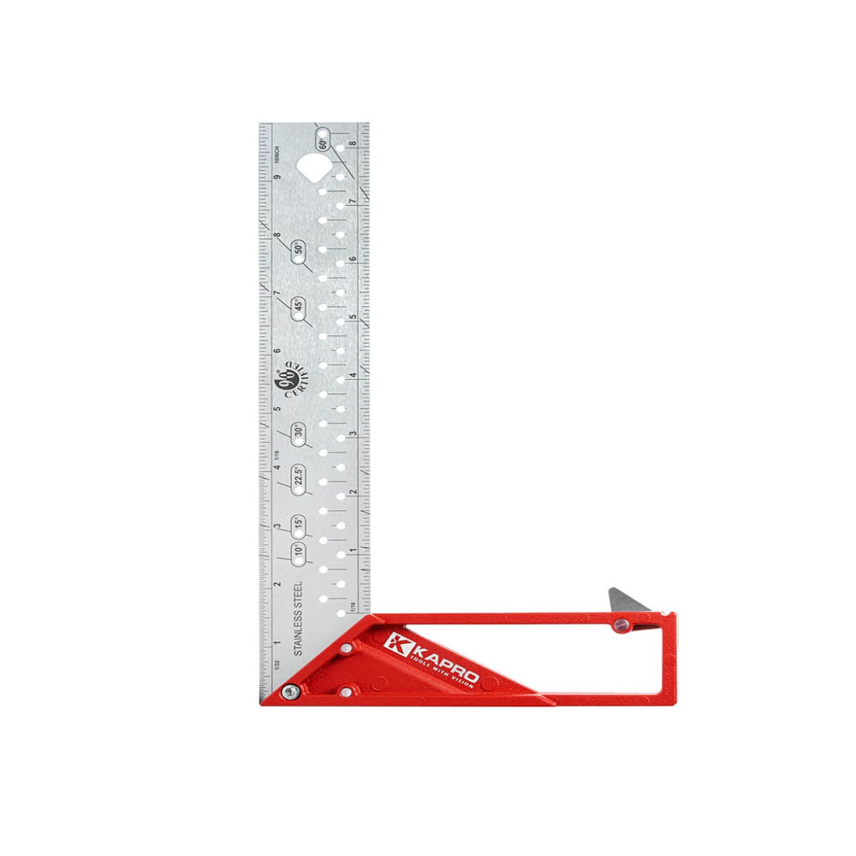 Kapro 353-10 LEDGE-IT 10 in. Stainless Steel Blade Try-Mitre Square
