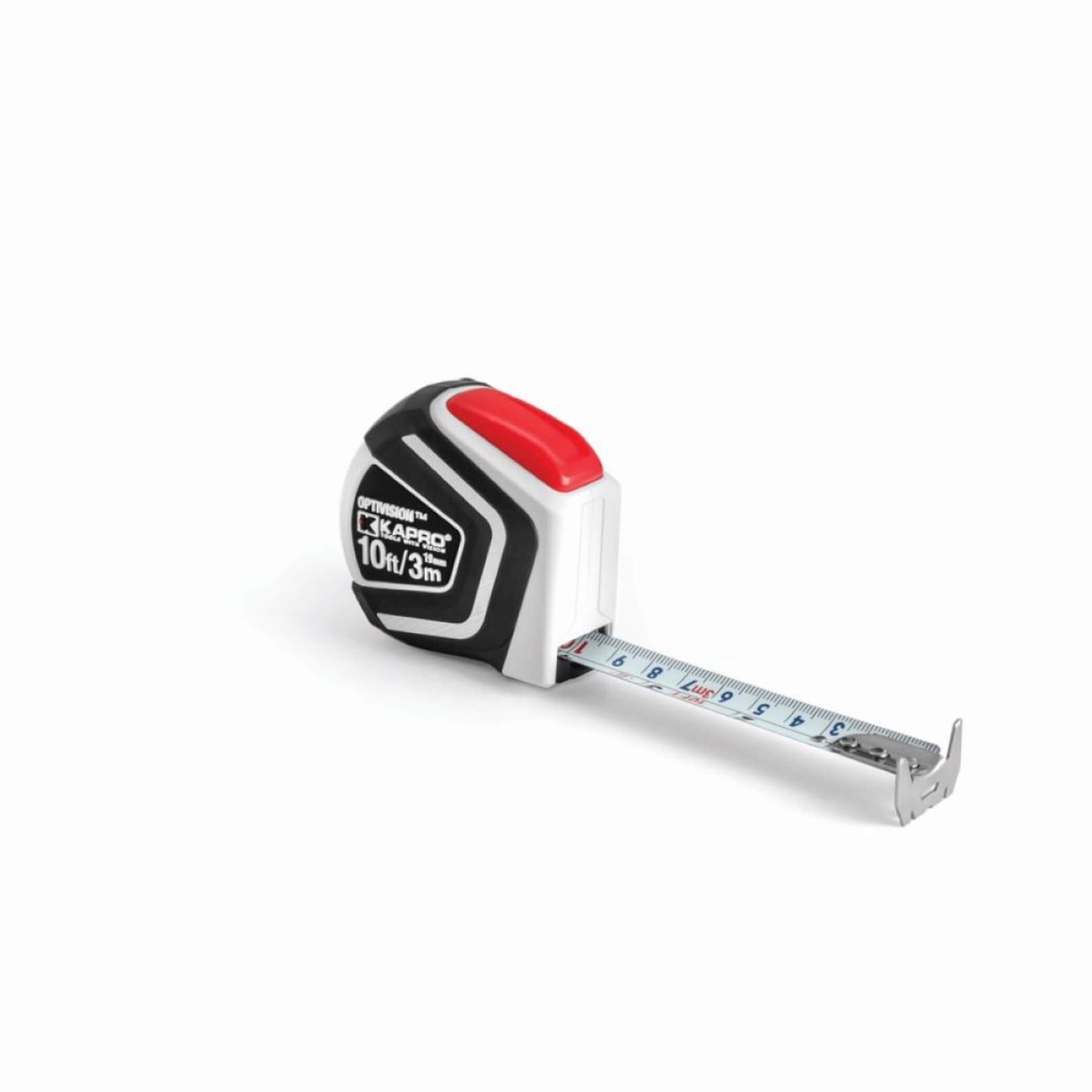 Kapro Optivision® Auto-Lock 3m/10ft Magnetic Imp/Metric Tape Measure