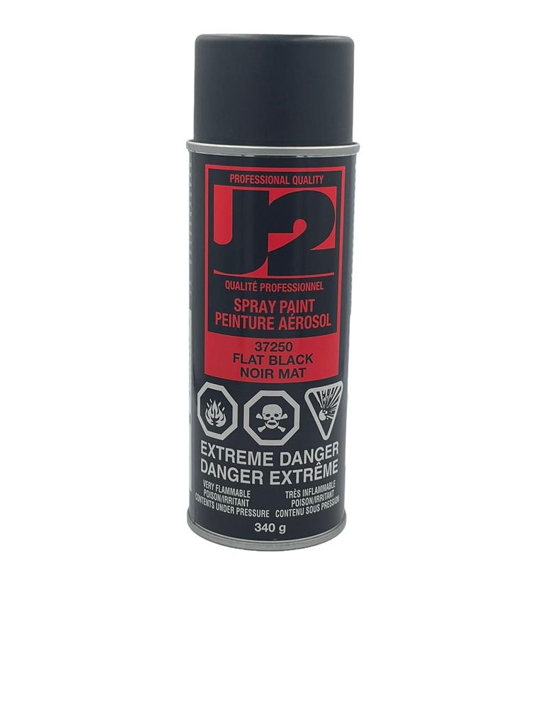 J2 37250 Multi Purpose Flat Black Acrylic Enamel Spray Paint