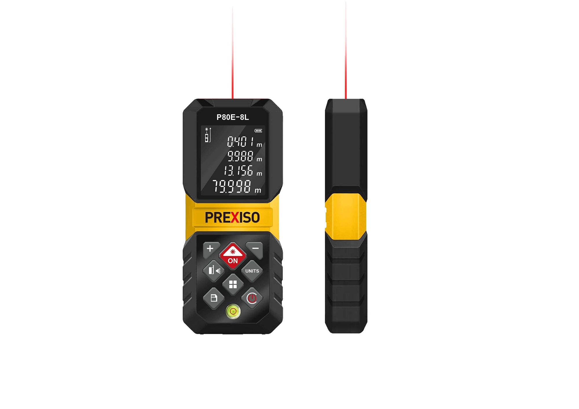 PREXISO P80E-8L 265FT/80 m Rechargeable Laser Distance Measure