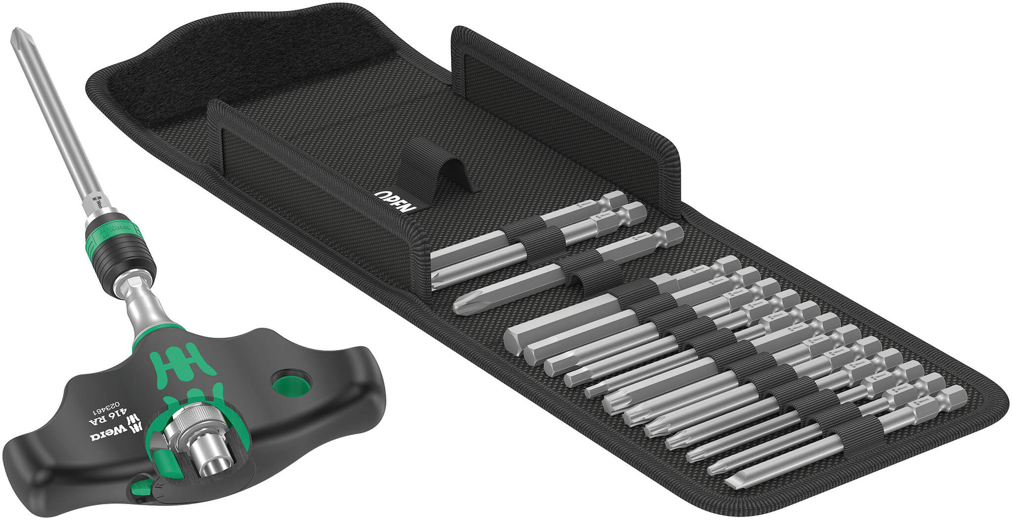 WERA 05023471001 Kraftform Kompakt 400 RA Set 1 17-Pieces