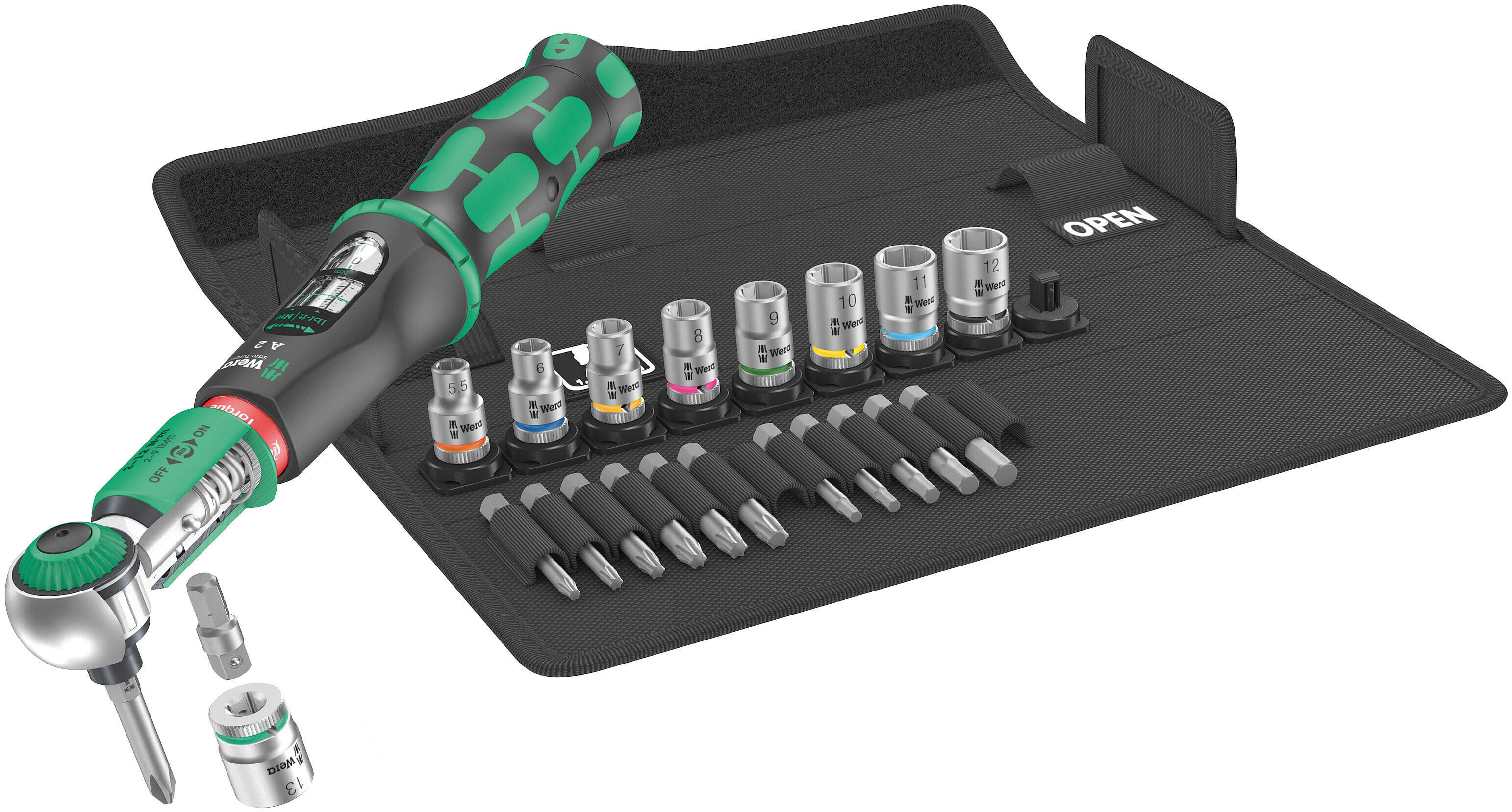 WERA 05075832001 Safe-Torque A 2 Set 1 1/4in. Hex Head 23-Pieces